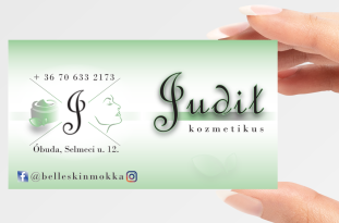 - Névjegykártya 2. oldala.