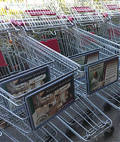 - Bevásárlókocsira tervezett hirdetésem.