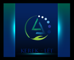 - Dekoratív, újratervezett logó.